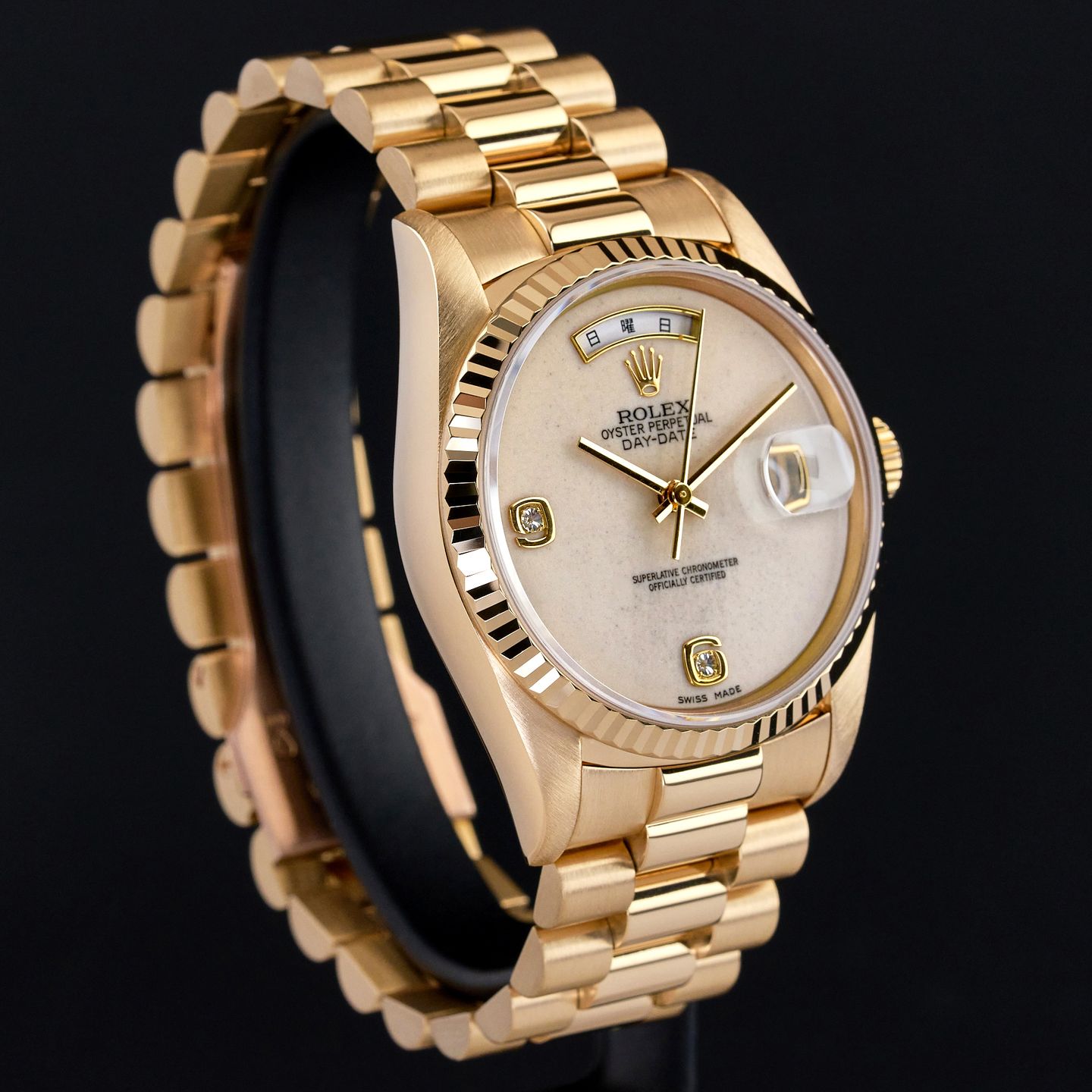 Rolex Day-Date 36 18238 (1990) - 36 mm Yellow Gold case (5/8)