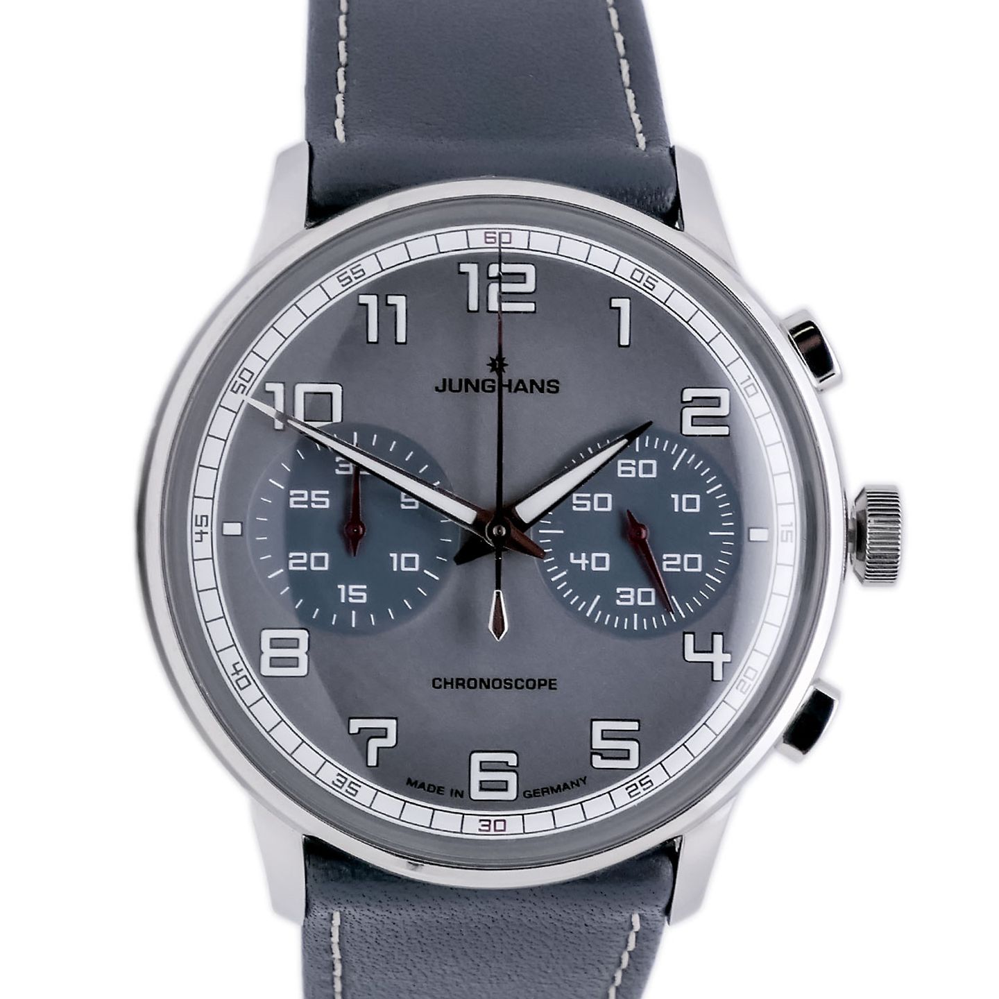 Junghans Meister Driver 027/3686.44 (Unknown (random serial)) - Grey dial 41 mm Steel case (1/7)