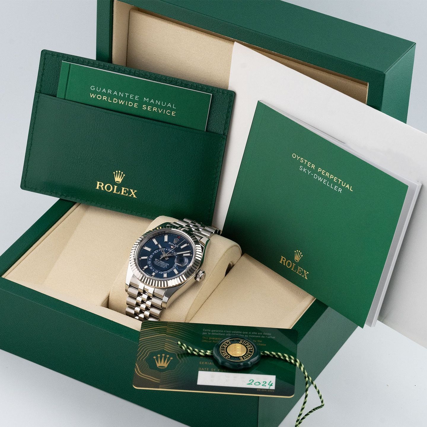 Rolex Sky-Dweller 336934 (2024) - Blauw wijzerplaat 42mm Goud/Staal (5/5)
