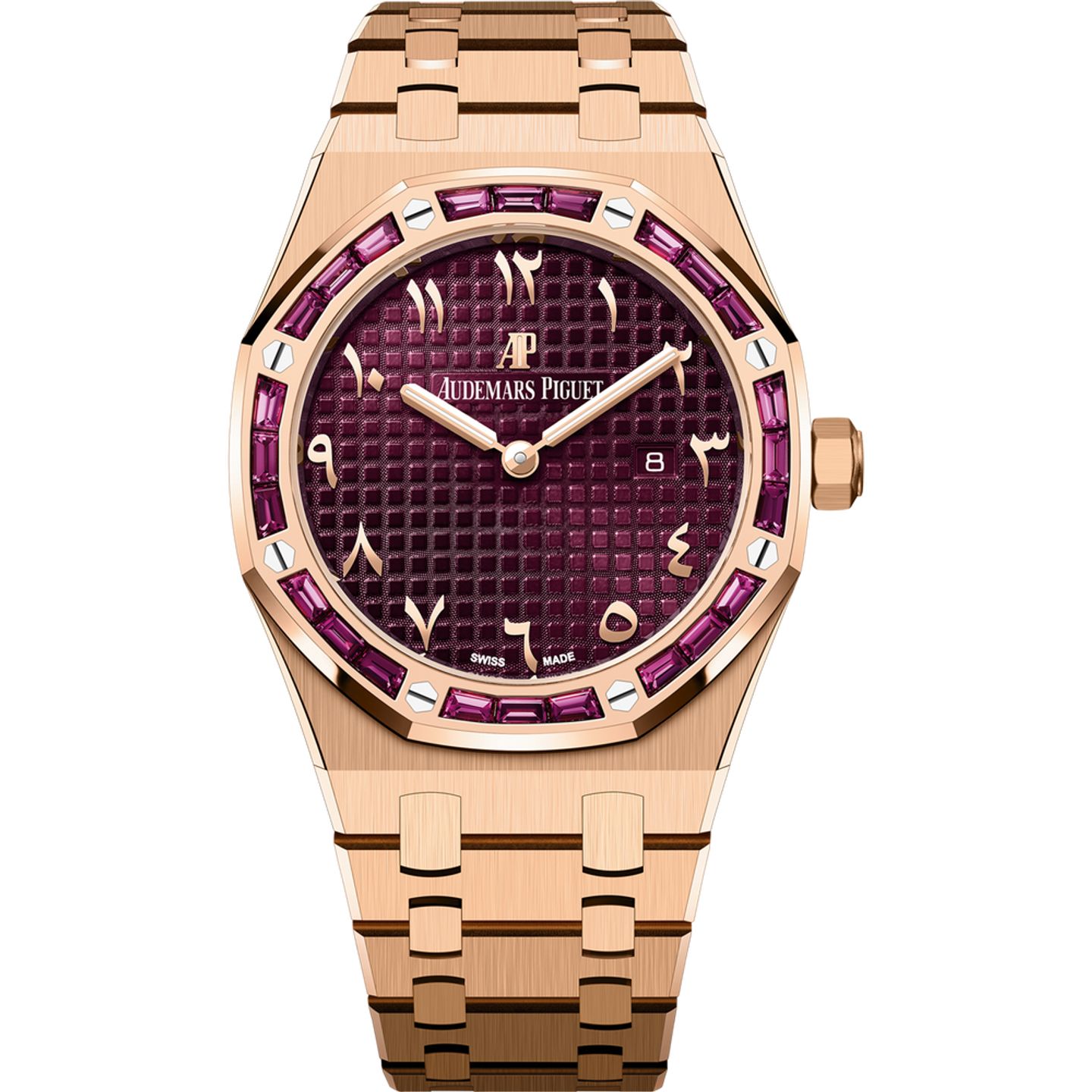 Audemars Piguet Royal Oak 67656OR.GR.1261OR.01 (2025) - Purple dial 33 mm Rose Gold case (1/1)
