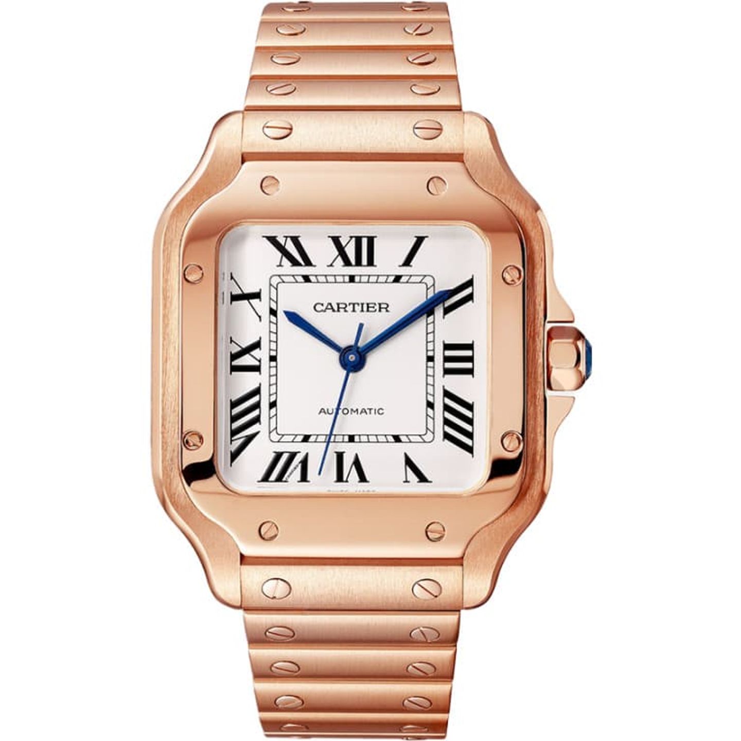 Cartier Santos WGSA0031 (2025) - Zilver wijzerplaat 42mm Roségoud (1/1)