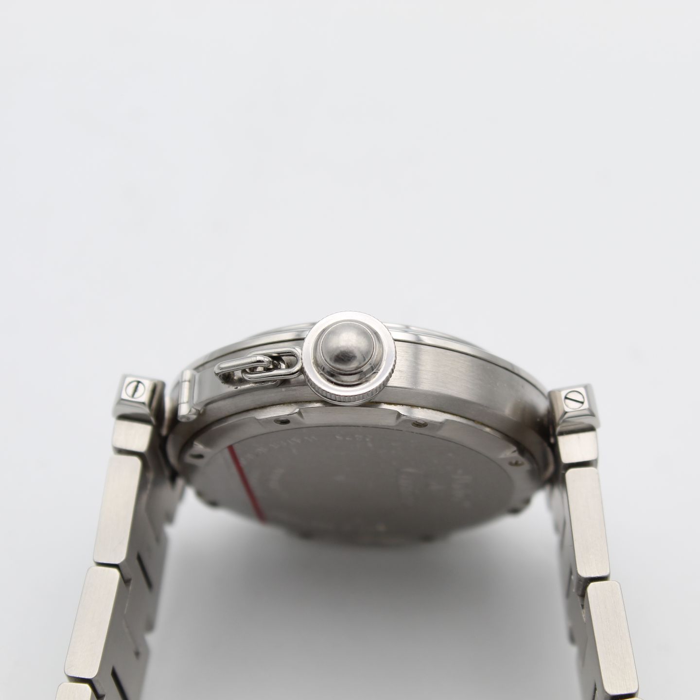 Cartier Pasha C W31053M7 (2003) - Black dial 35 mm Steel case (7/8)