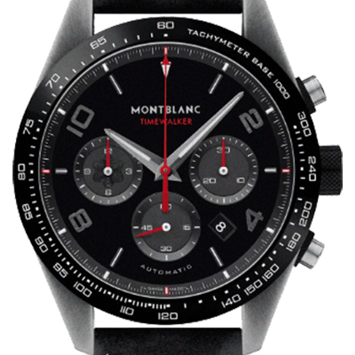 Montblanc Timewalker 124073 (2023) - Black dial 43 mm Steel case (1/2)