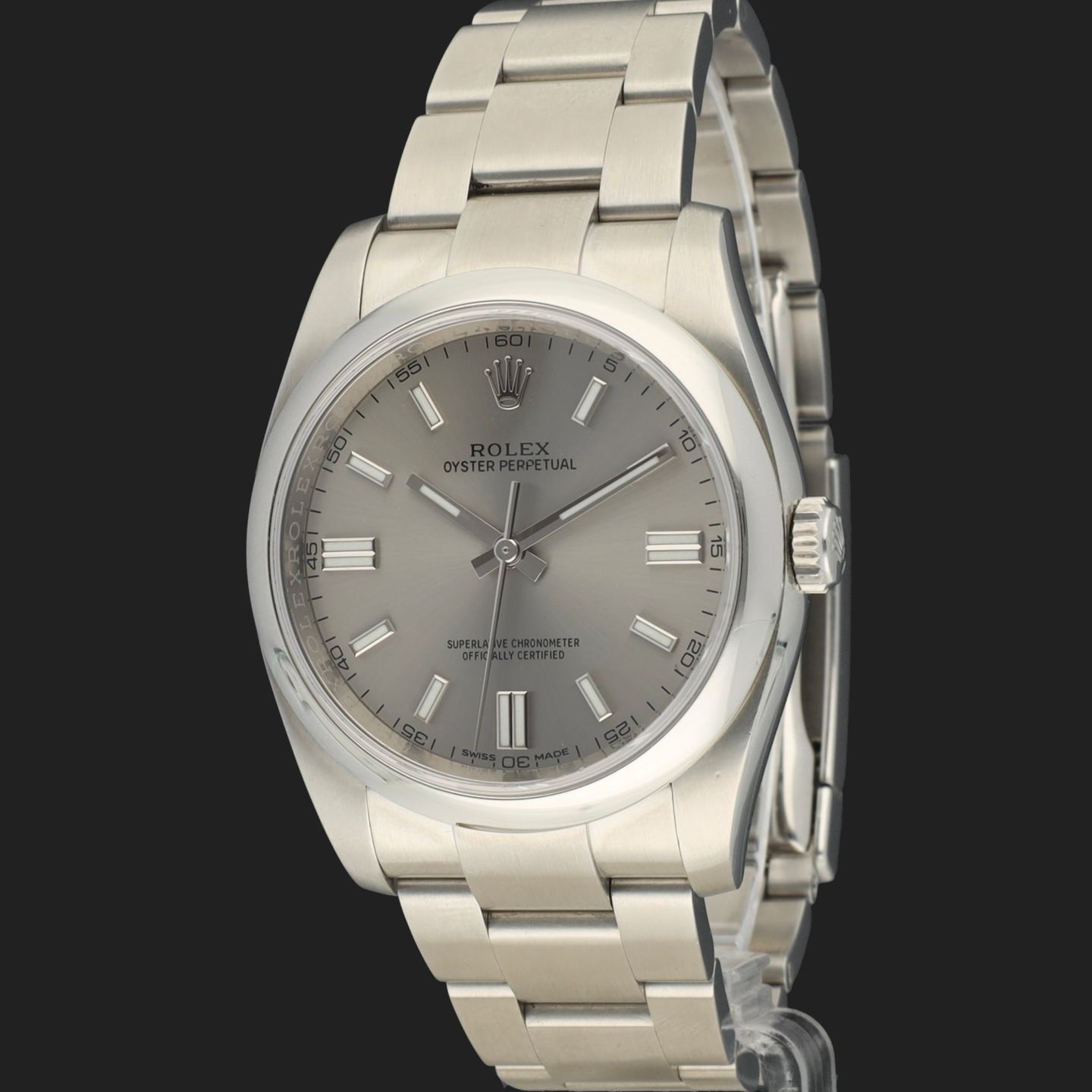 Rolex Oyster Perpetual 36 116000 (2017) - Zilver wijzerplaat 36mm Staal (1/8)