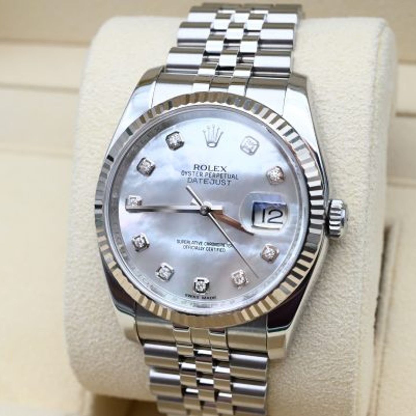 Rolex Datejust 36 116234 (2012) - Parelmoer wijzerplaat 36mm Staal (7/8)