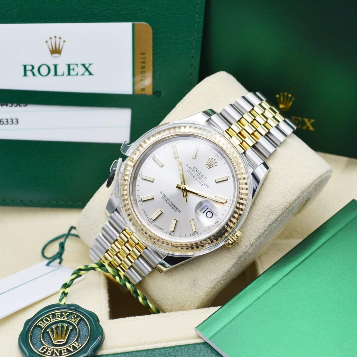 Rolex Datejust 41 126333 (2017) - Silver dial 41 mm Gold/Steel case (7/7)