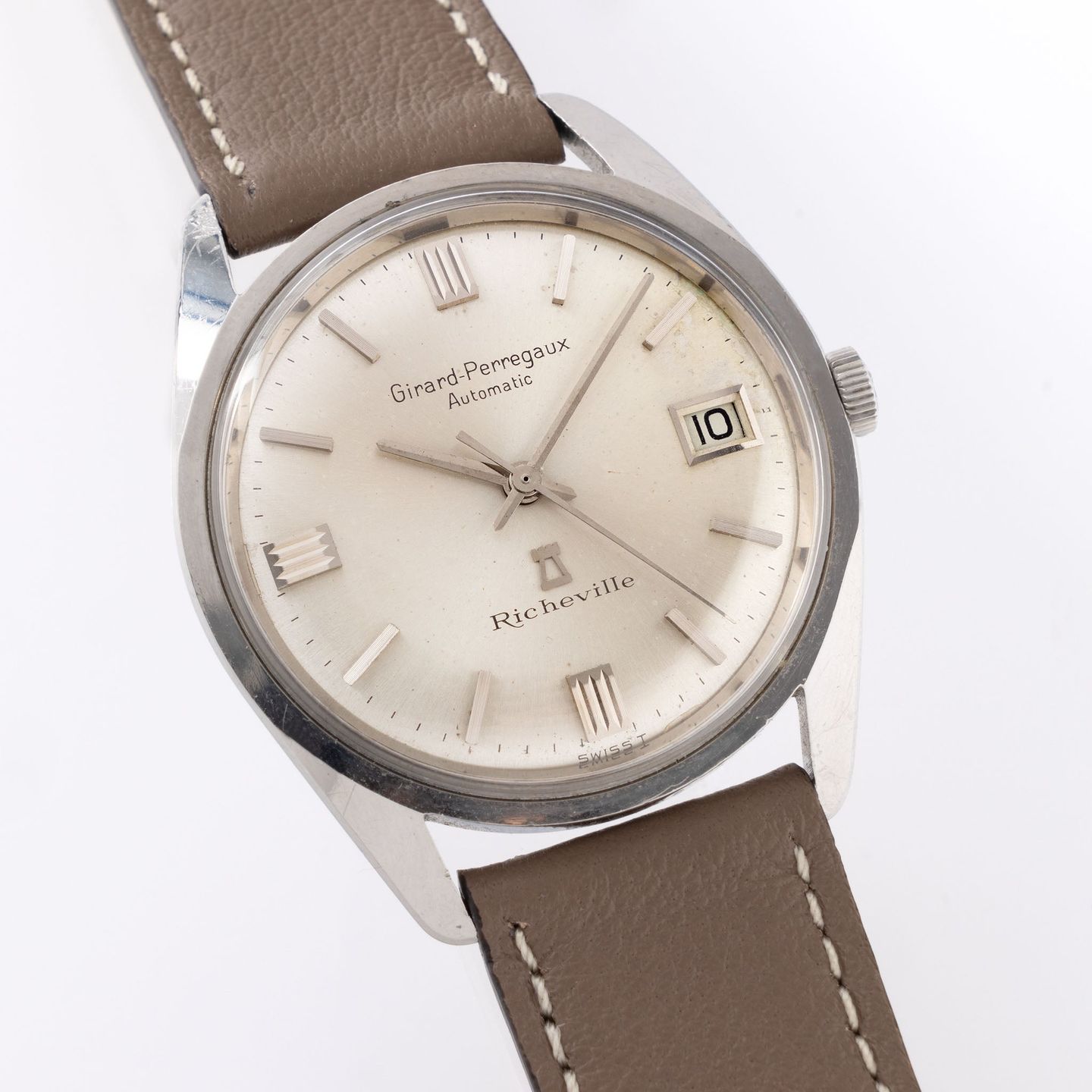 Girard-Perregaux Vintage 8445 (1960) - Silver dial 35 mm Steel case (2/7)