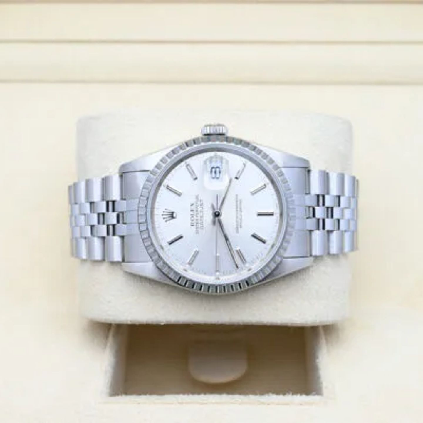 Rolex Datejust 36 16220 (1989) - Silver dial 36 mm Steel case (10/14)