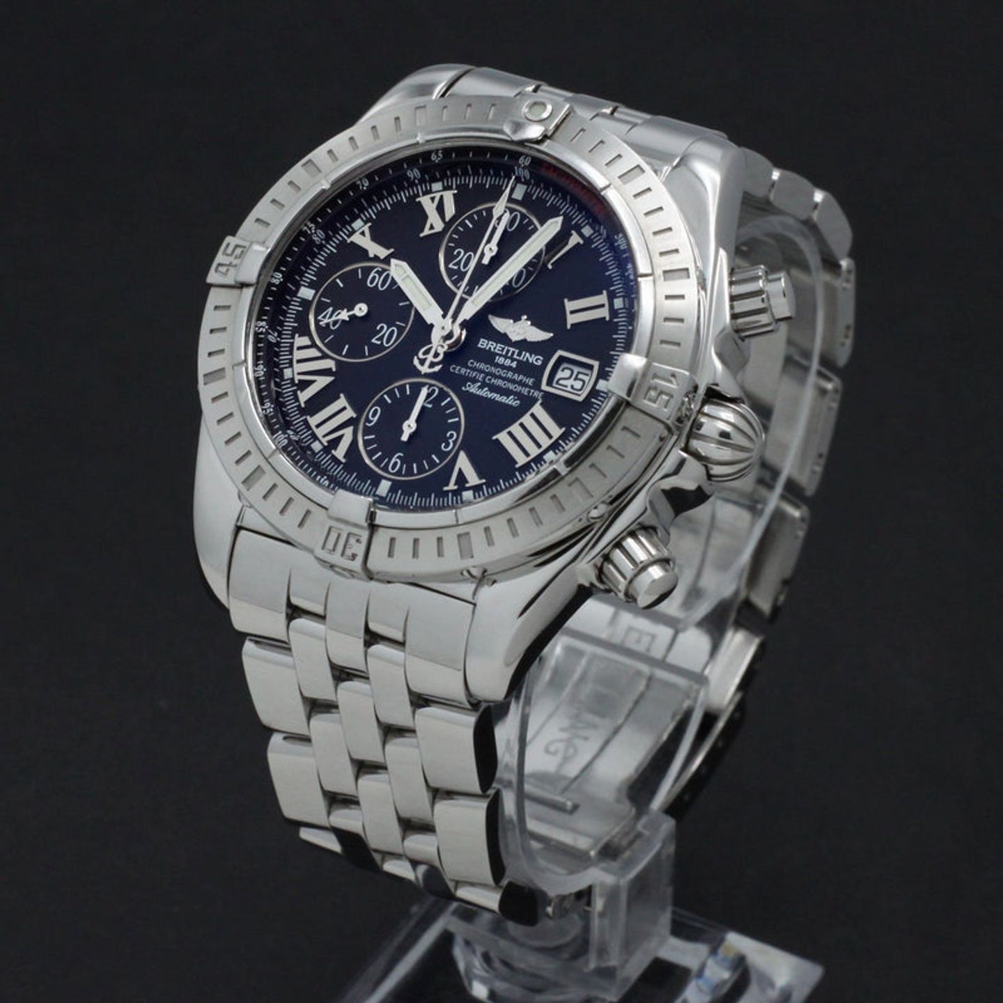 Breitling Crosswind Racing A13355 (2010) - Zwart wijzerplaat 43mm Staal (2/7)