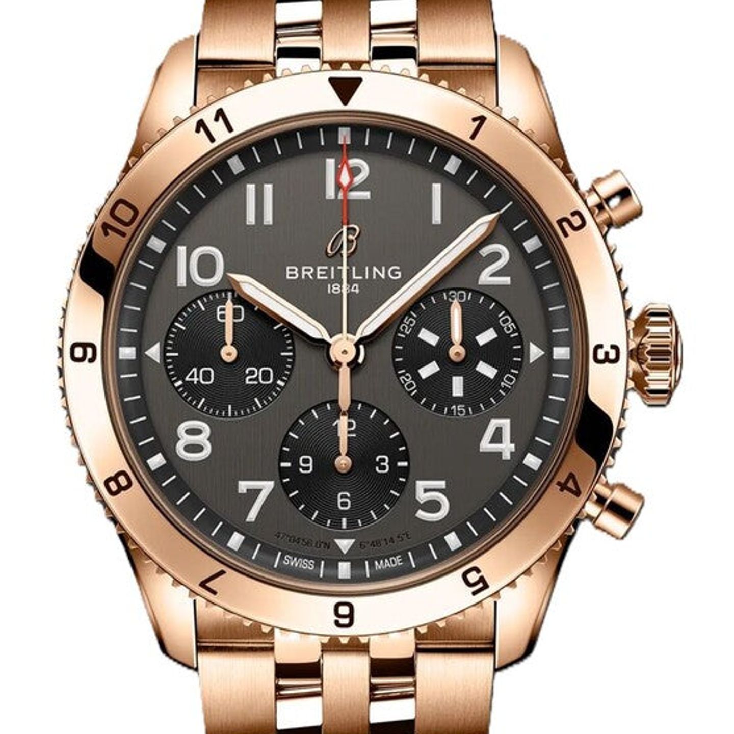 Breitling Classic AVI R233801A1B1R1 (2026) - Zwart wijzerplaat 42mm Roségoud (1/1)