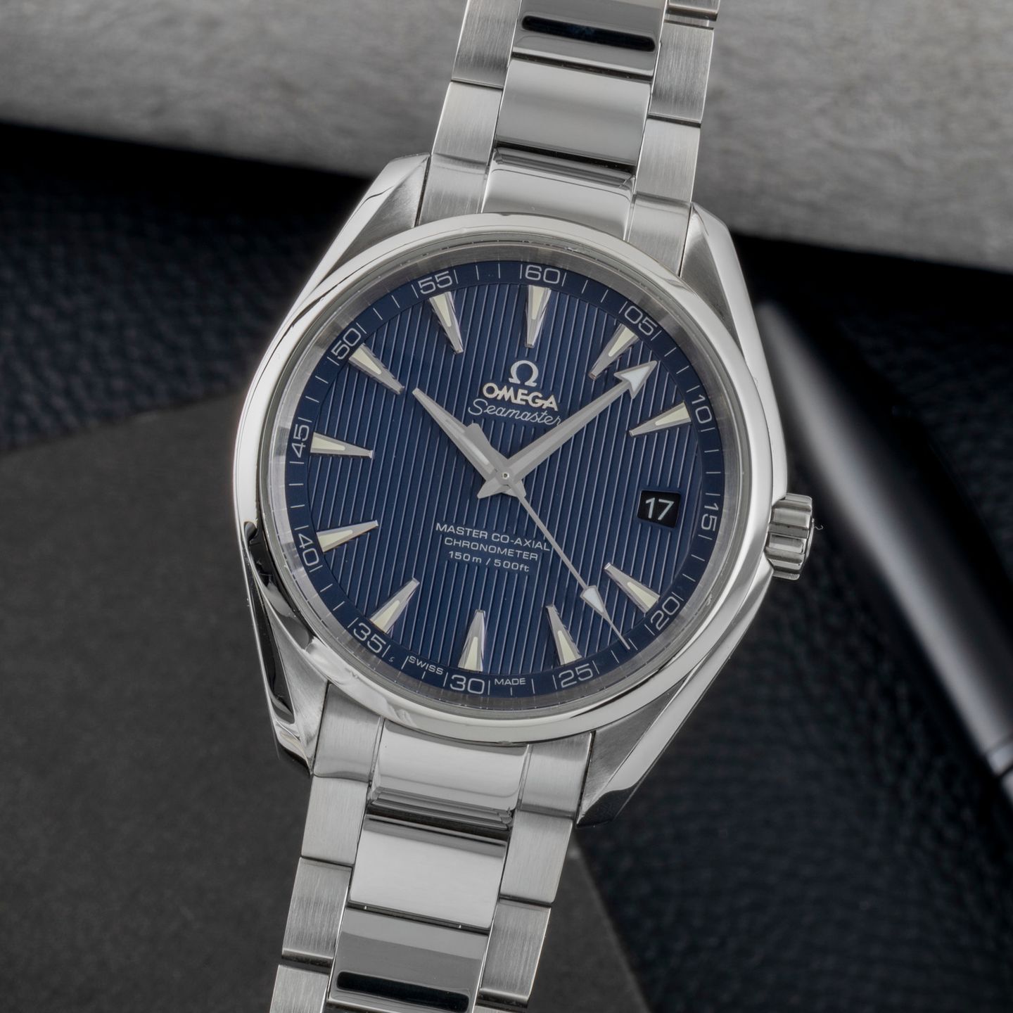 Omega Seamaster Aqua Terra 231.13.42.21.03.001 (2017) - Blauw wijzerplaat 42mm Staal (3/8)