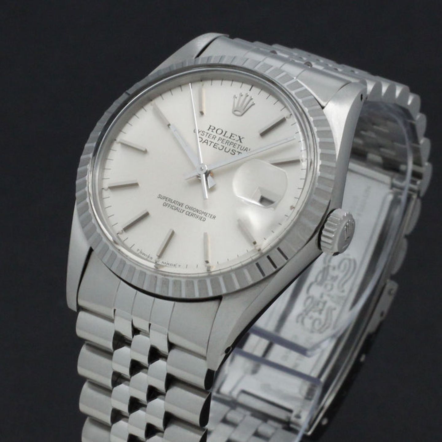 Rolex Datejust 36 16030 (1988) - Silver dial 36 mm Steel case (7/7)