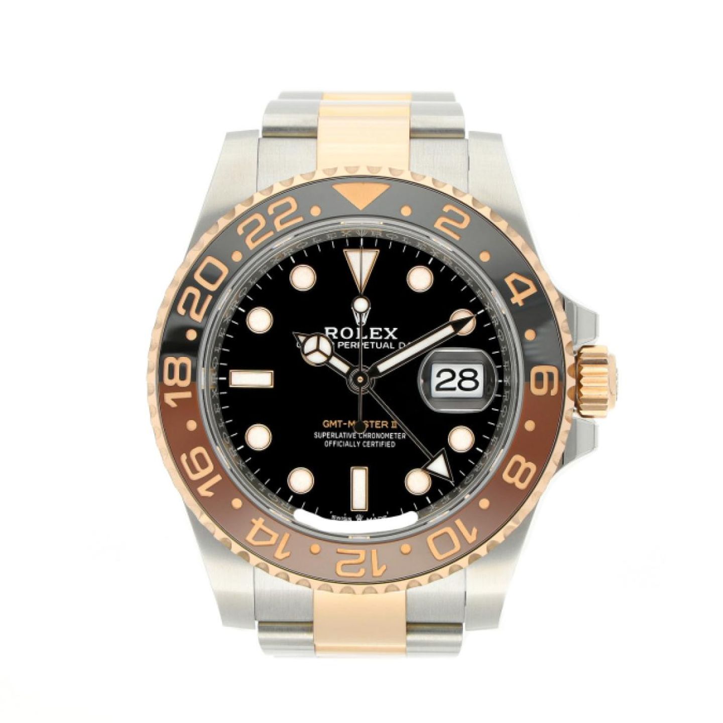 Rolex GMT-Master II 126711CHNR (2023) - Black dial 40 mm Gold/Steel case (1/5)