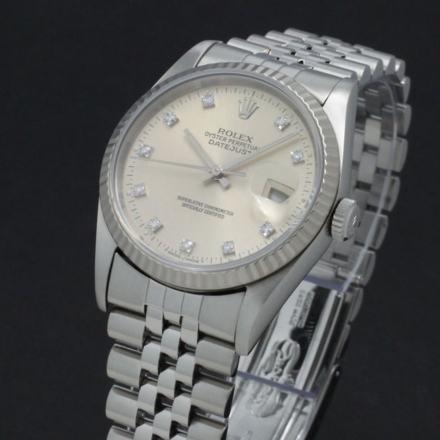 Rolex Datejust 36 16234 (1993) - Silver dial 36 mm Steel case (7/7)