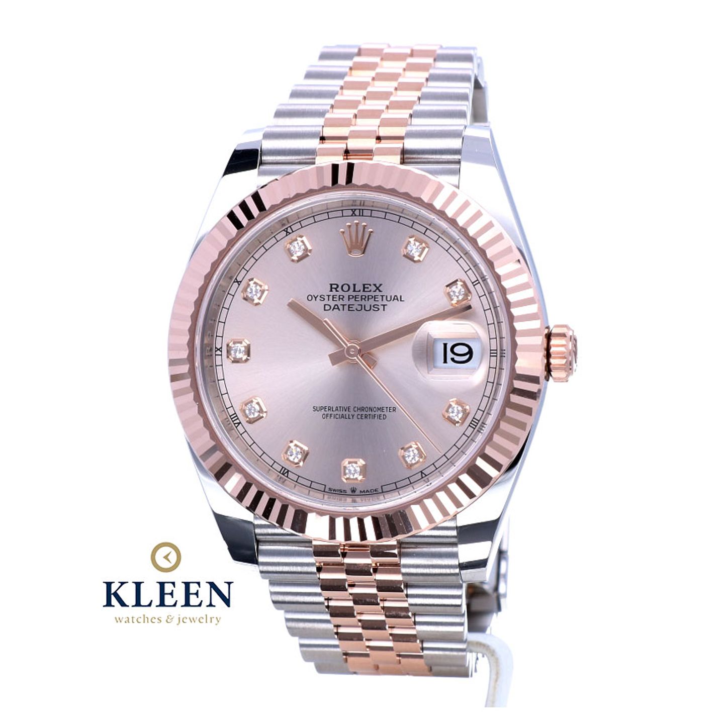Rolex Datejust 41 126331 (2022) - Pink dial 41 mm Steel case (1/8)