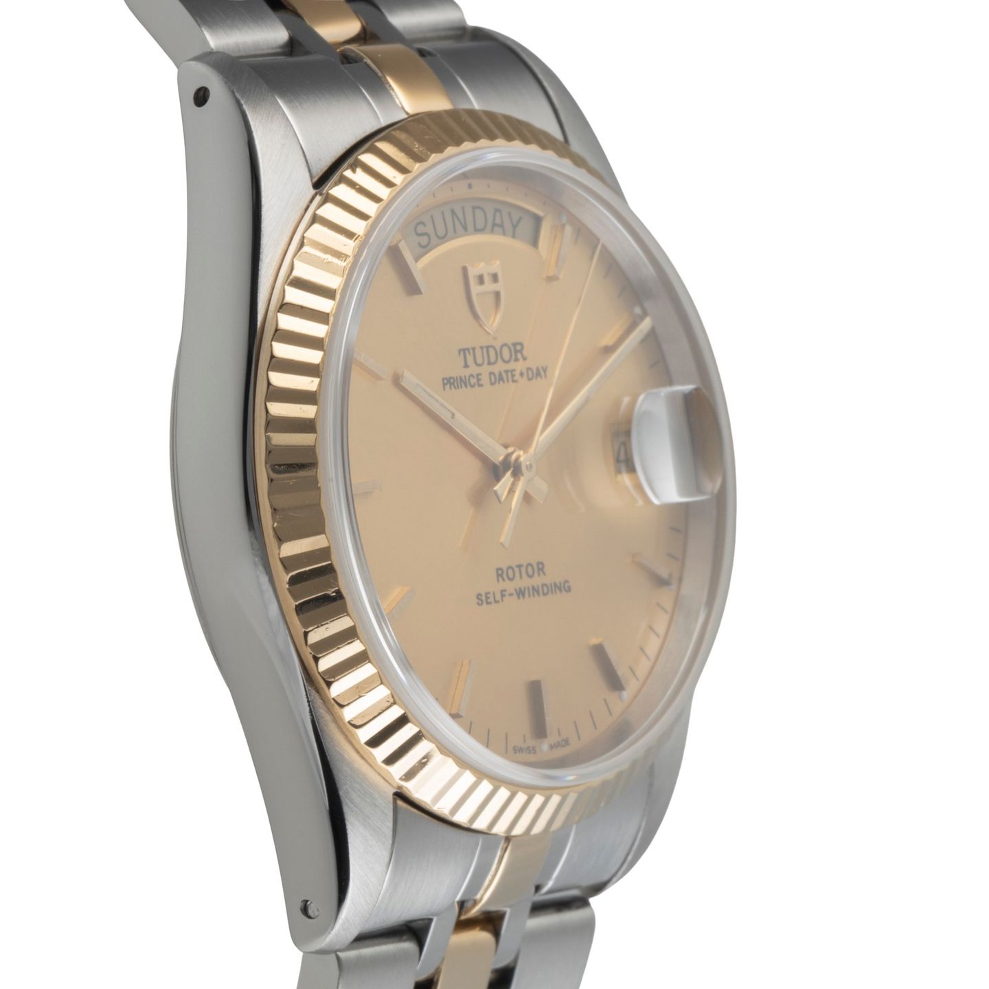 Tudor Prince Date 76213 (Unknown (random serial)) - Champagne dial 36 mm Gold/Steel case (7/8)