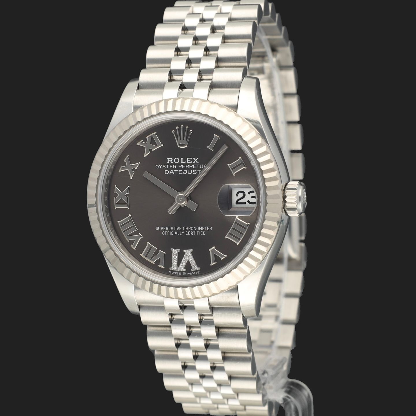 Rolex Datejust 31 278274 (2020) - Grey dial 31 mm Steel case (1/8)