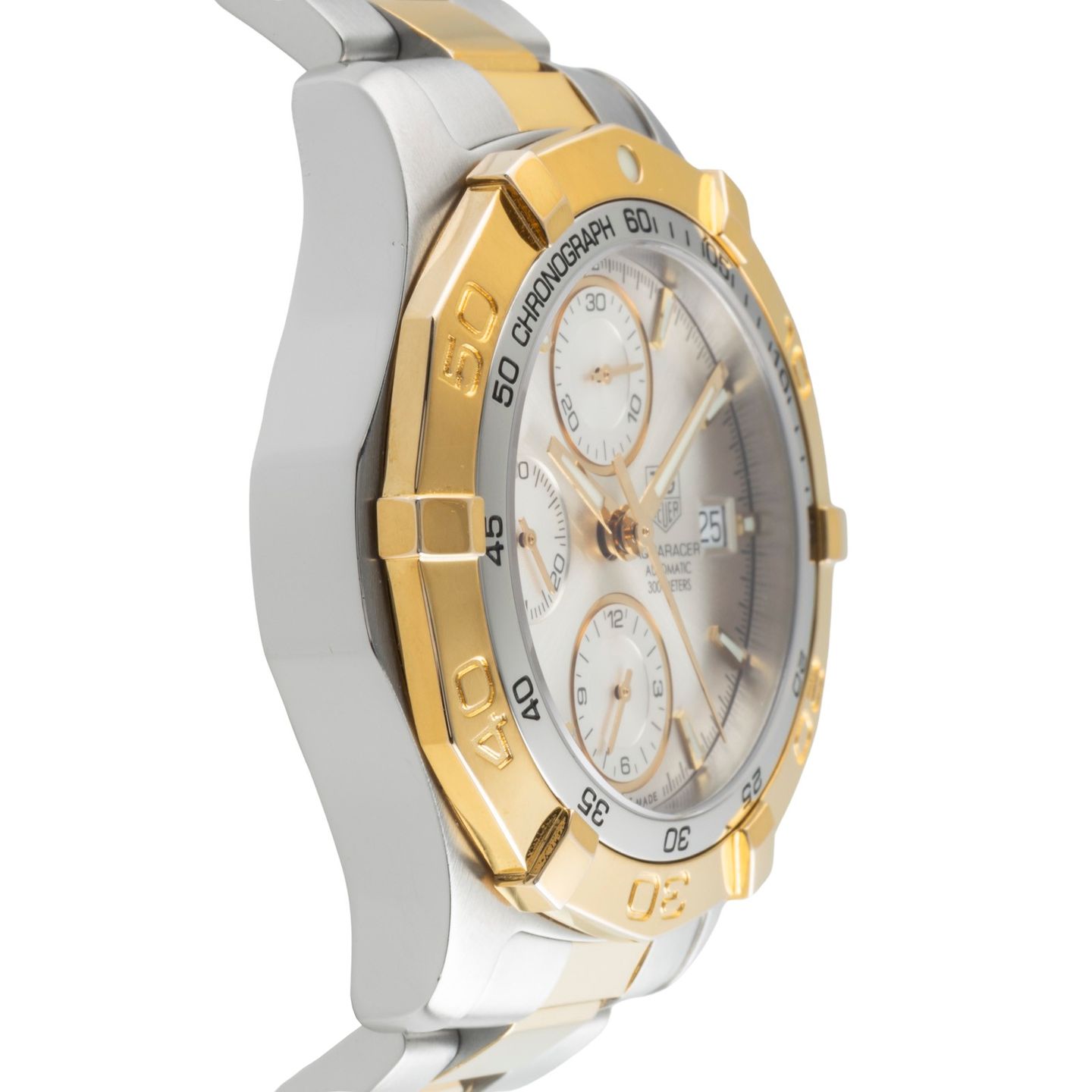 TAG Heuer Aquaracer 300M CAF2120.BB0816 (2009) - Zilver wijzerplaat 41mm Staal (7/8)