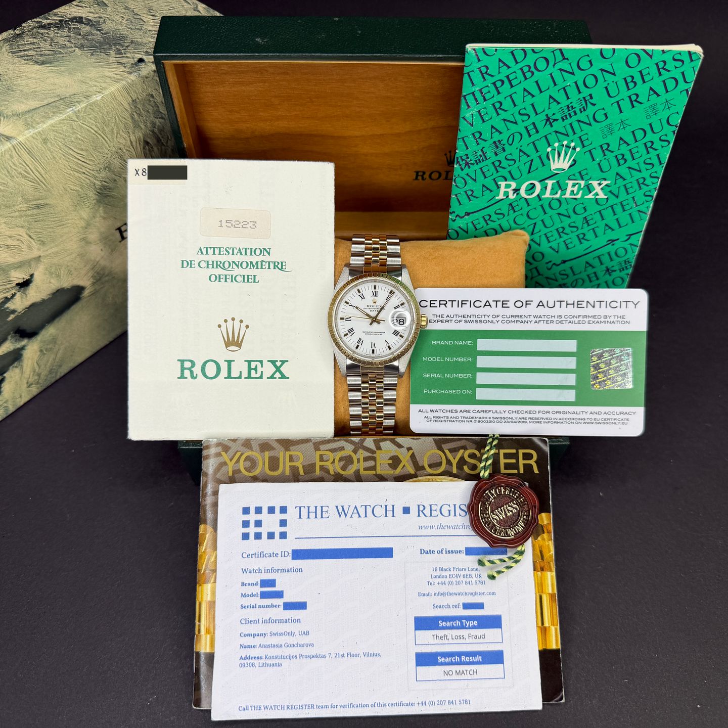 Rolex Oyster Perpetual Date 15223 - (4/8)