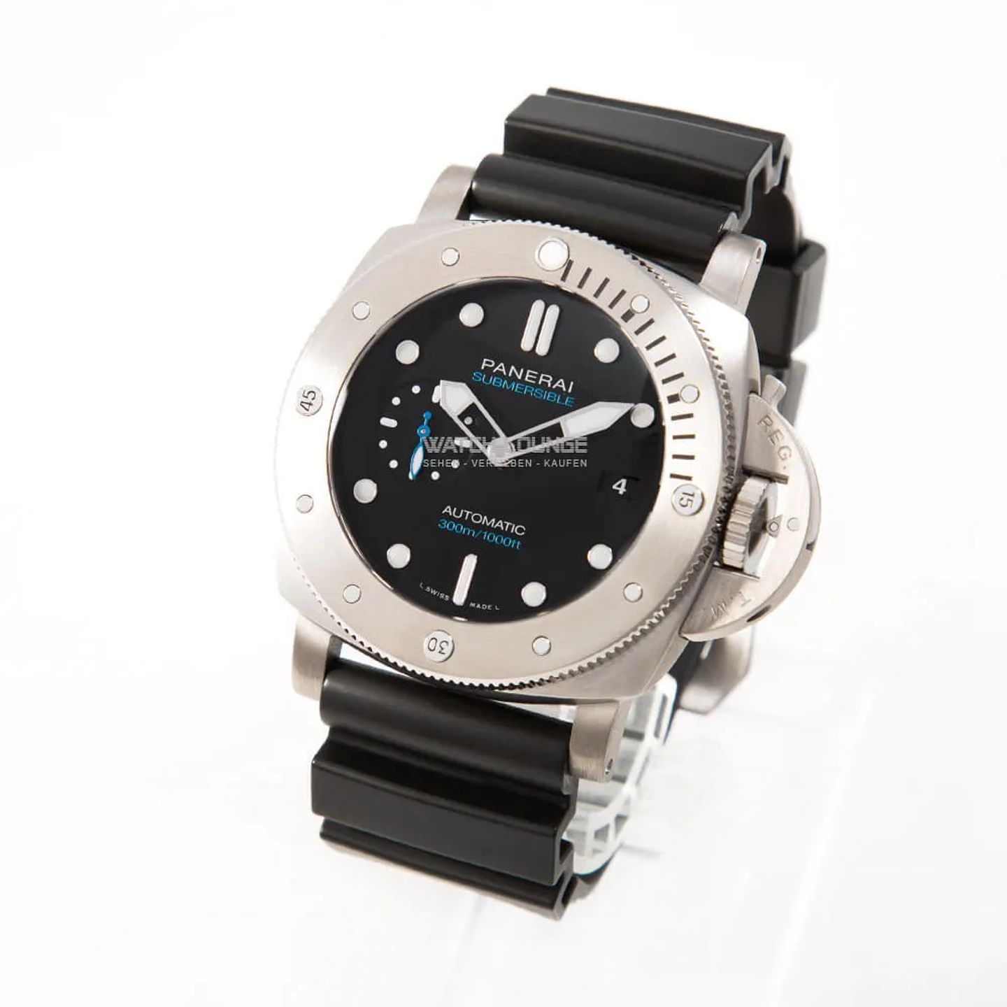 Panerai Luminor Submersible 1950 3 Days Automatic PAM01305 (2021) - Black dial 47 mm Titanium case (5/8)