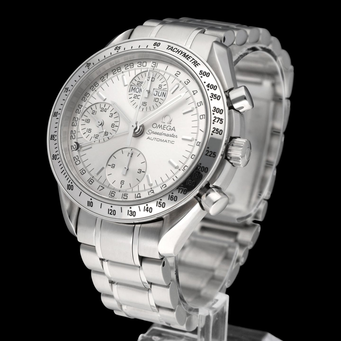 Omega Speedmaster Day Date 3523.30.00 (2006) - Silver dial 39 mm Steel case (2/8)