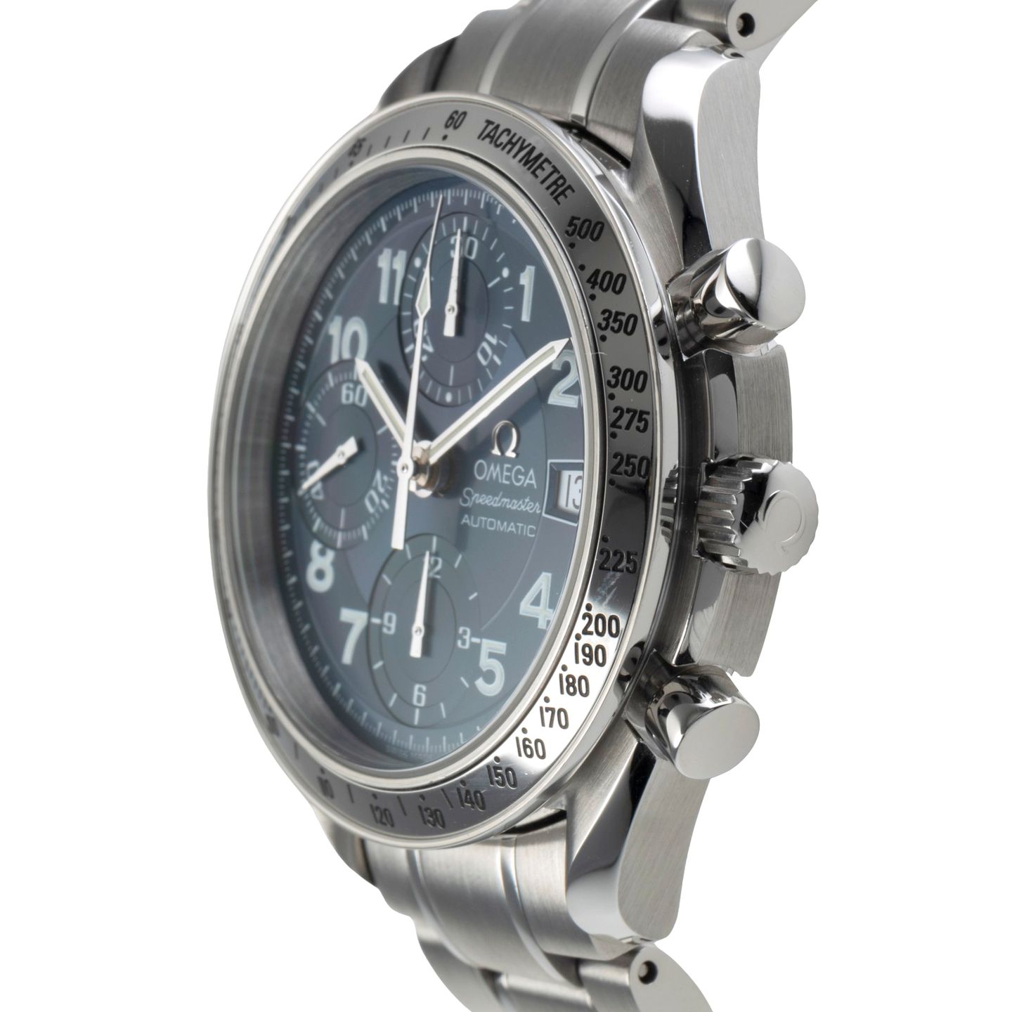 Omega Speedmaster Date 3513.82.00 (1999) - Blauw wijzerplaat 39mm Staal (6/8)