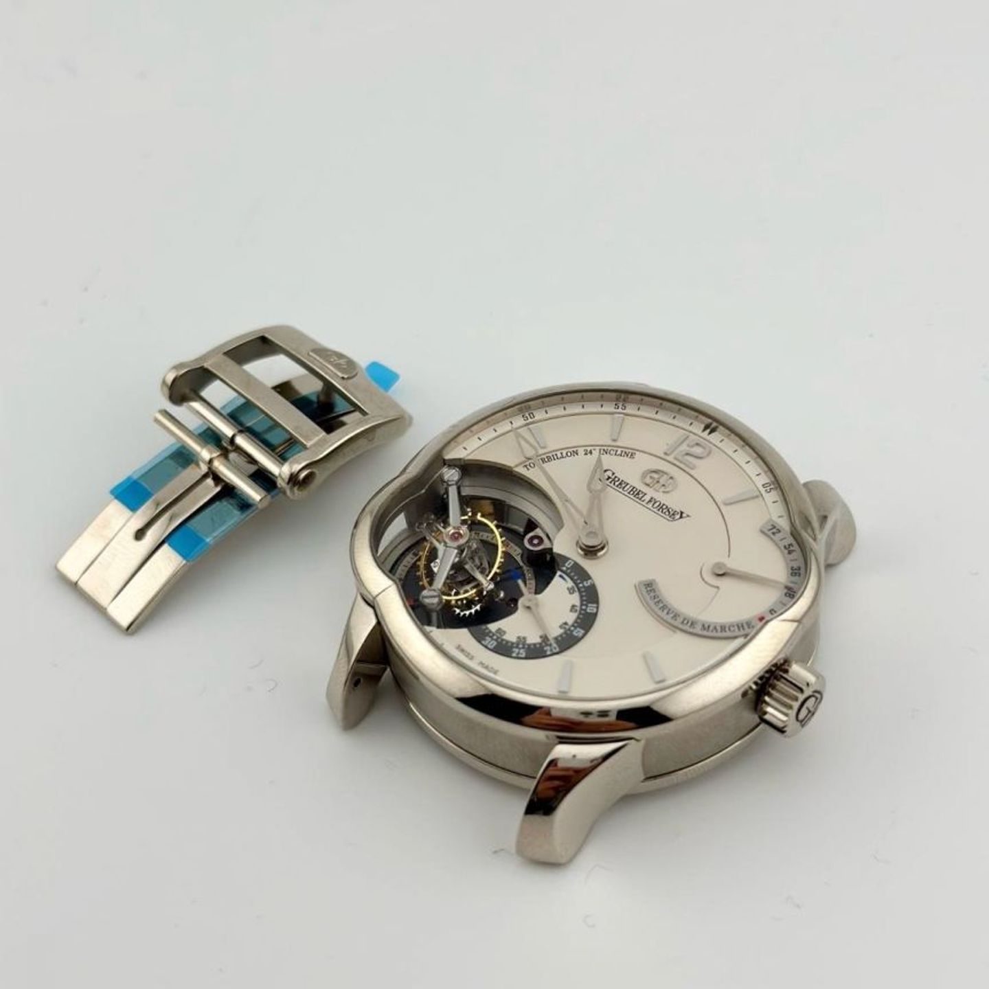 Greubel Forsey Unknown GF01PTCN (Unknown (random serial)) - Silver dial 43 mm White Gold case (3/5)