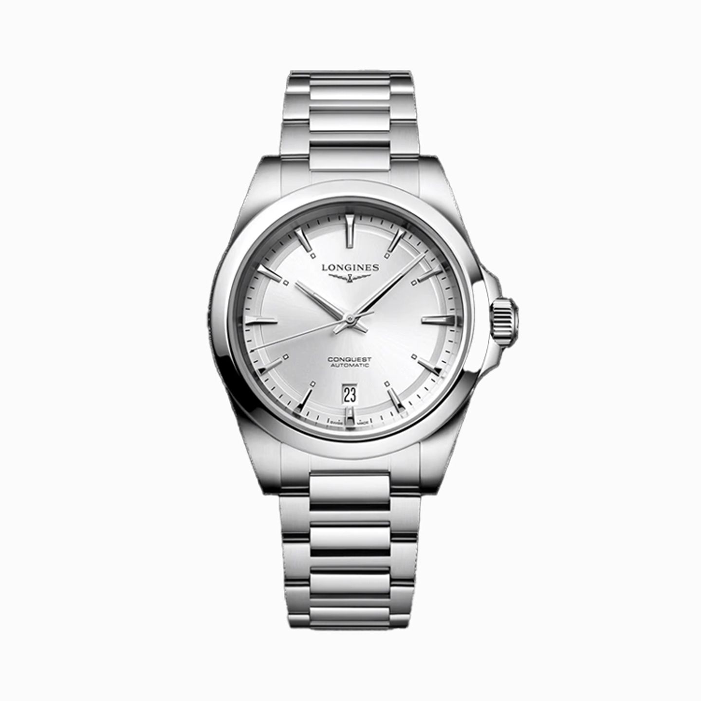 Longines Conquest L3.720.4.72.6 (2025) - Zilver wijzerplaat 38mm Staal (1/1)