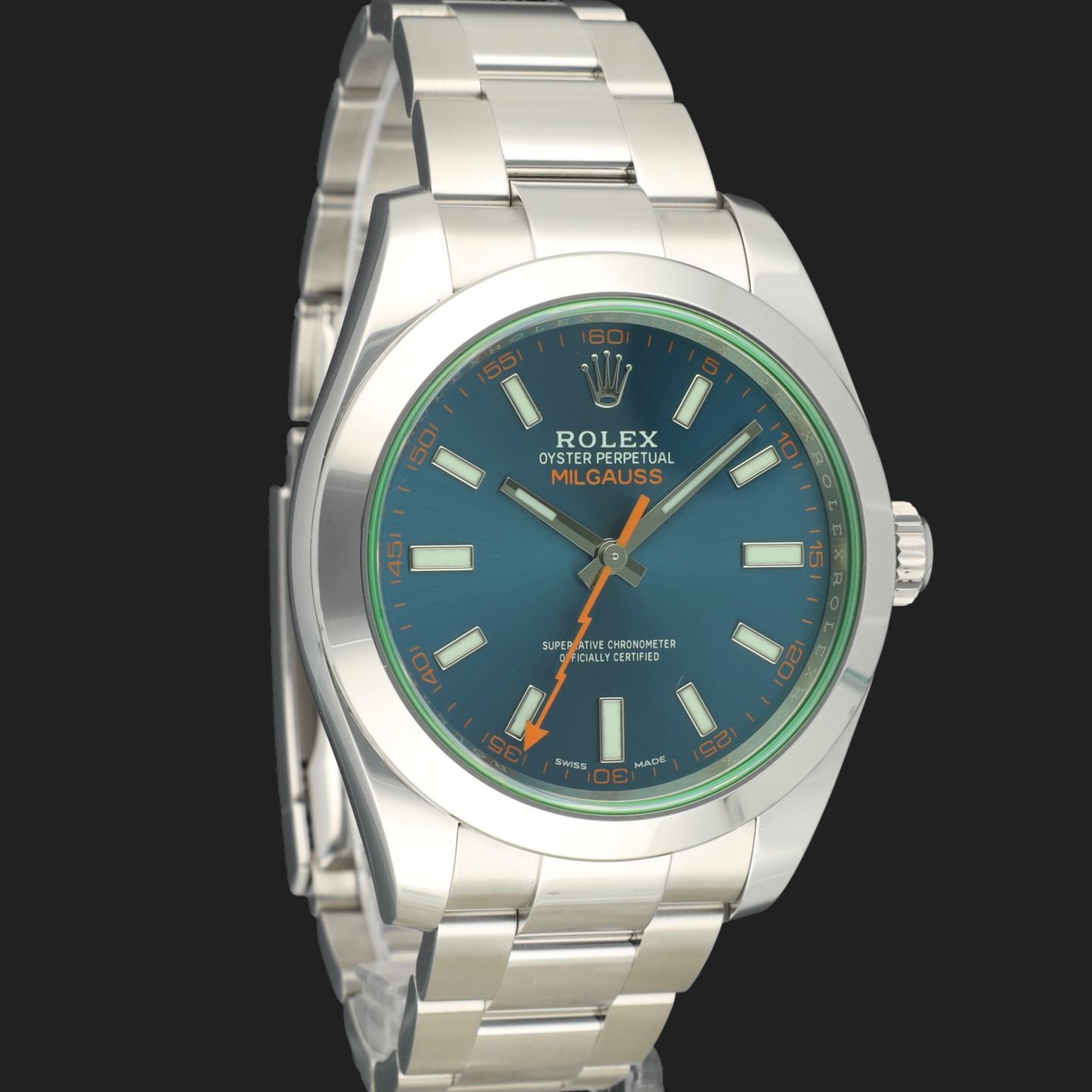 Rolex Milgauss 116400GV (2022) - 40mm Staal (4/8)