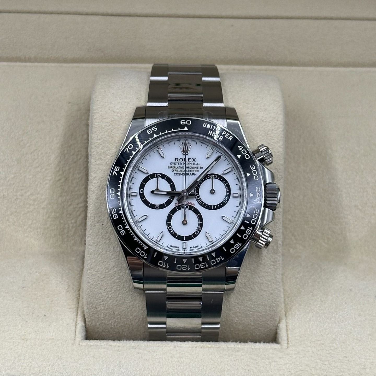 Rolex Daytona 126500LN (Onbekend (willekeurig serienummer)) - Wit wijzerplaat 40mm Staal (5/8)