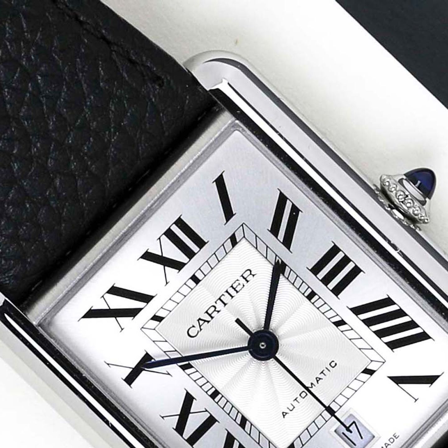 Cartier Tank WSTA0040 (2021) - Zilver wijzerplaat 41mm Staal (3/8)