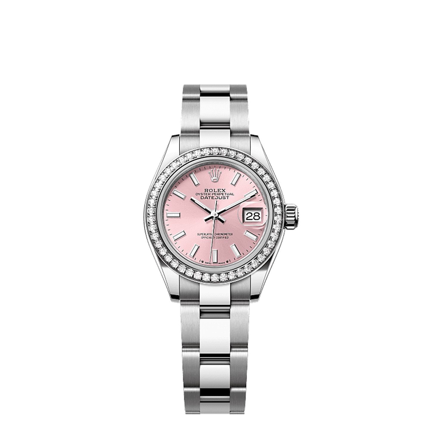 Rolex Lady-Datejust 279384RBR (2025) - Pink dial 28 mm Steel case (1/1)