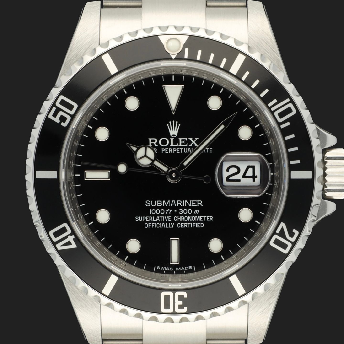 Rolex Submariner Date 16610 (2007) - Black dial 40 mm Steel case (2/8)