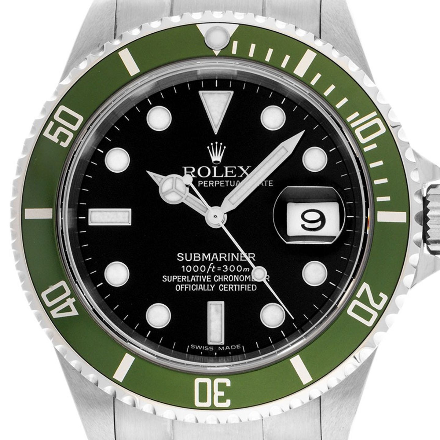 Rolex Submariner Date 16610LV (2006) - Black dial 40 mm Steel case (1/8)