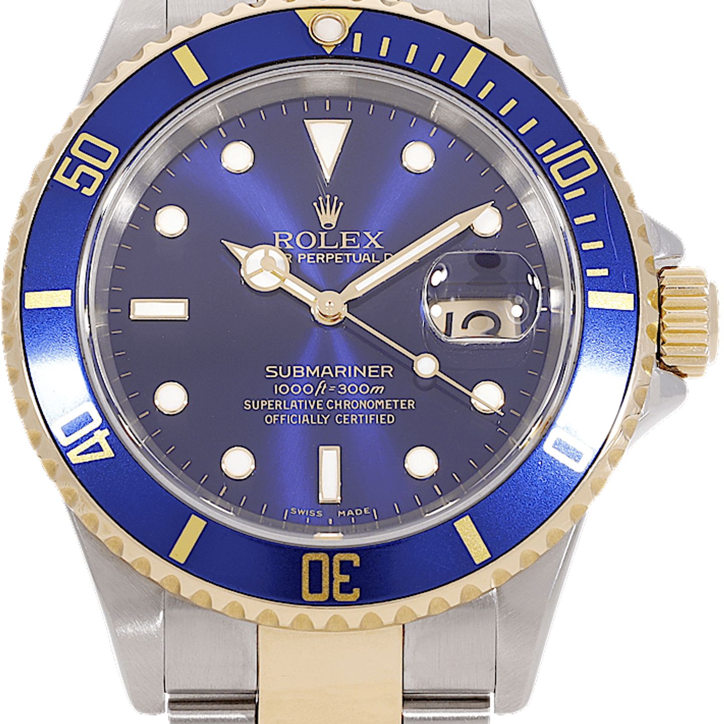 Rolex Submariner Date 16613 (Onbekend (willekeurig serienummer)) - 40mm Goud/Staal (2/5)