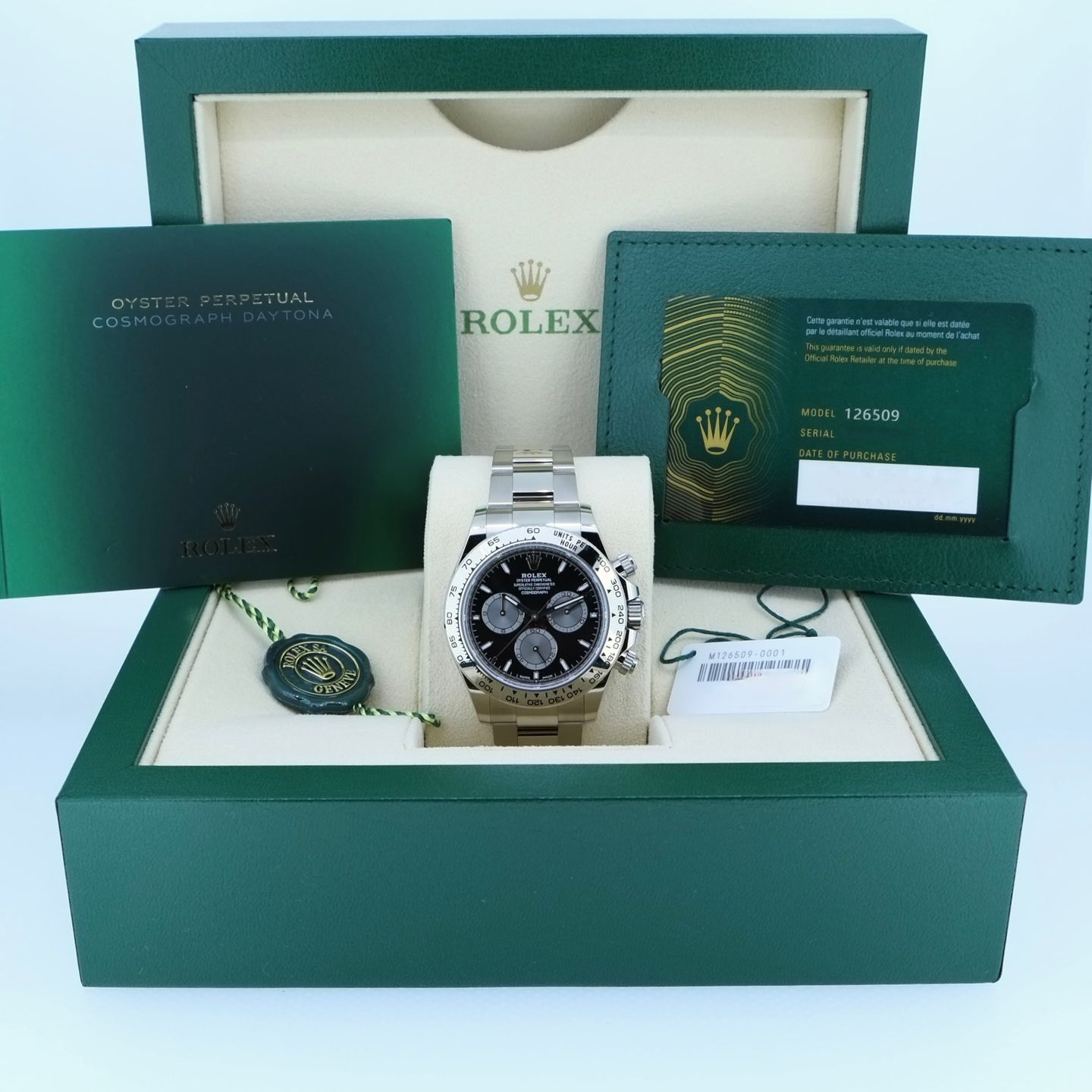 Rolex Daytona 126509 (2024) - Zwart wijzerplaat 40mm Witgoud (4/6)