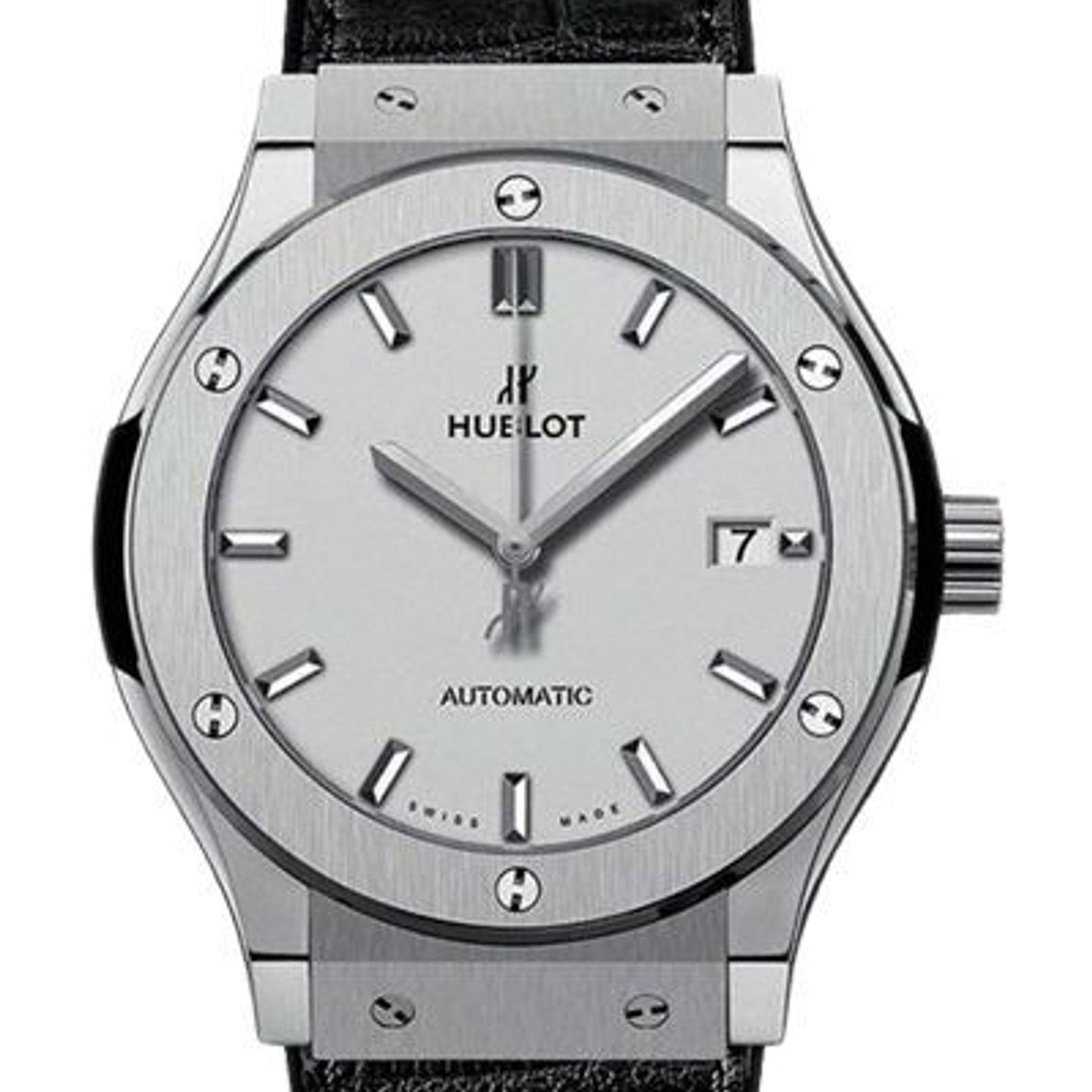 Hublot Classic Fusion 542.NX.2611.LR (2024) - Zilver wijzerplaat 42mm Titanium (1/2)