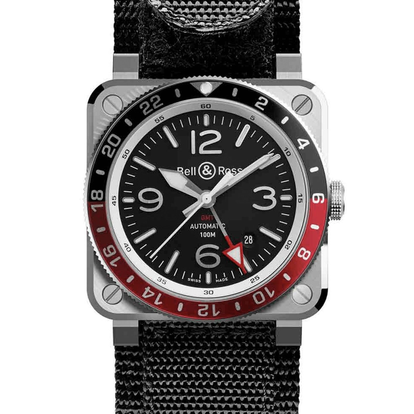 Bell & Ross BR 03 BR0393-BL-ST/SCA (2024) - Zwart wijzerplaat 43mm Staal (1/3)