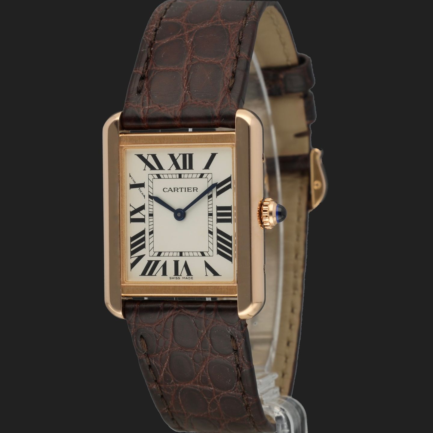 Cartier Tank Solo W5200024 (2020) - Silver dial 31 mm Rose Gold case (1/6)