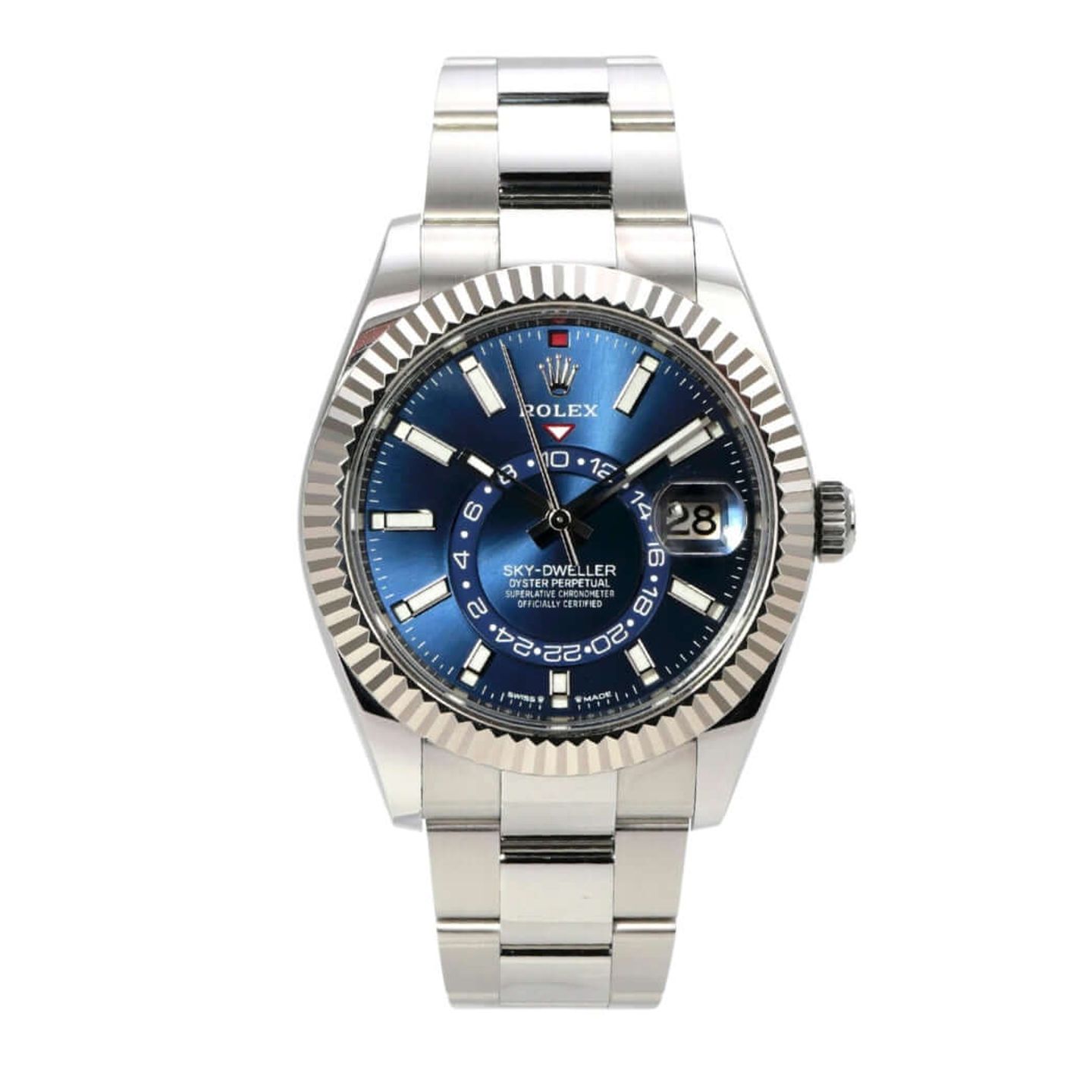 Rolex Sky-Dweller 336934 (2023) - Blue dial 42 mm Gold/Steel case (2/8)