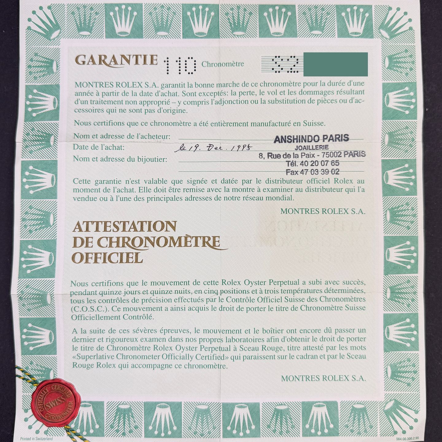 Rolex Oyster Perpetual Date 15223 - (3/8)