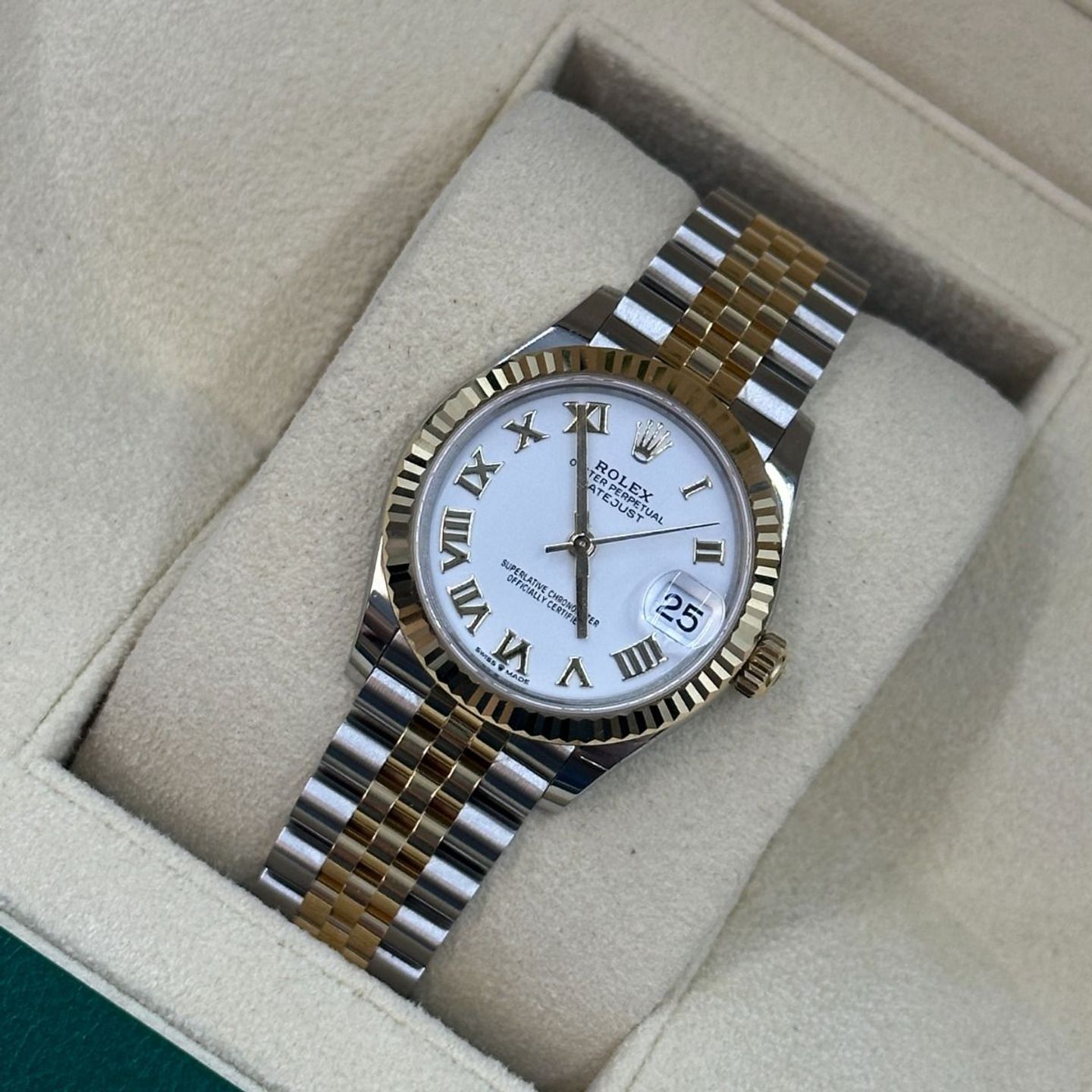 Rolex Datejust 31 278273 (2024) - Wit wijzerplaat 31mm Staal (8/8)