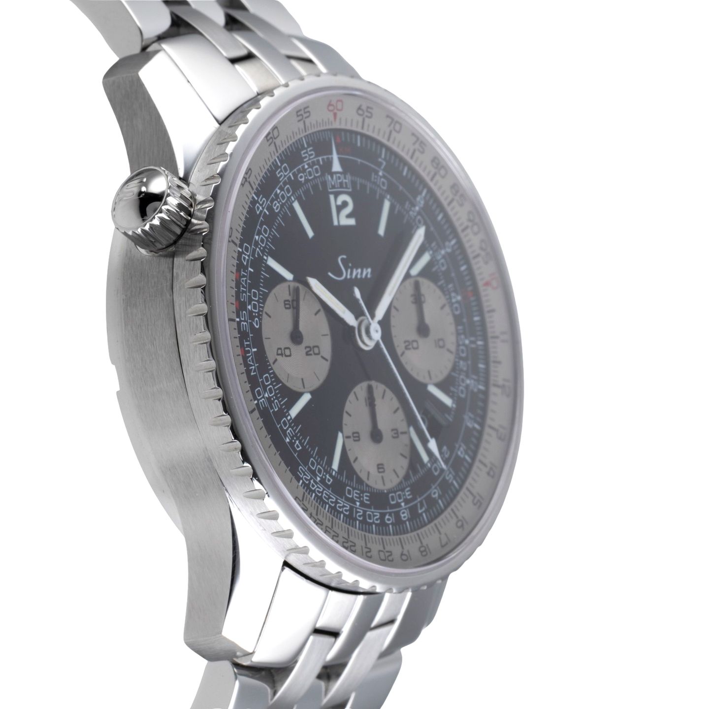 Sinn 903 903.040 (2021) - Zwart wijzerplaat 41mm Staal (7/8)