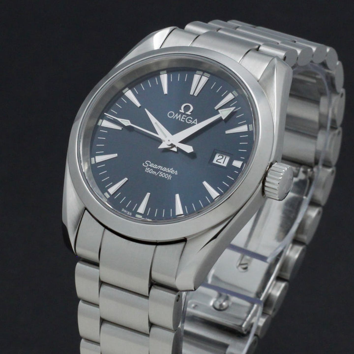 Omega Seamaster Aqua Terra 2518.80.00 (1998) - Blauw wijzerplaat 36mm Staal (7/7)