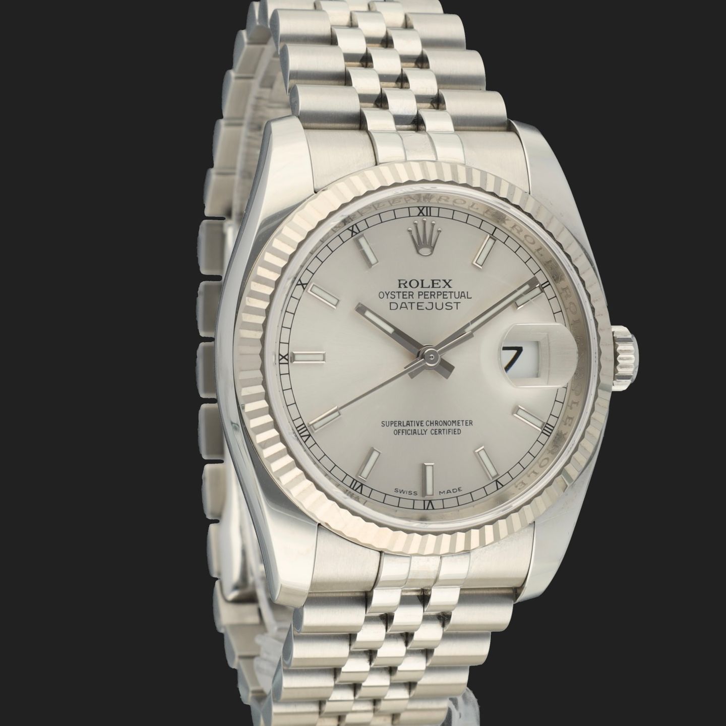 Rolex Datejust 36 116234 (2015) - Silver dial 36 mm Steel case (4/8)