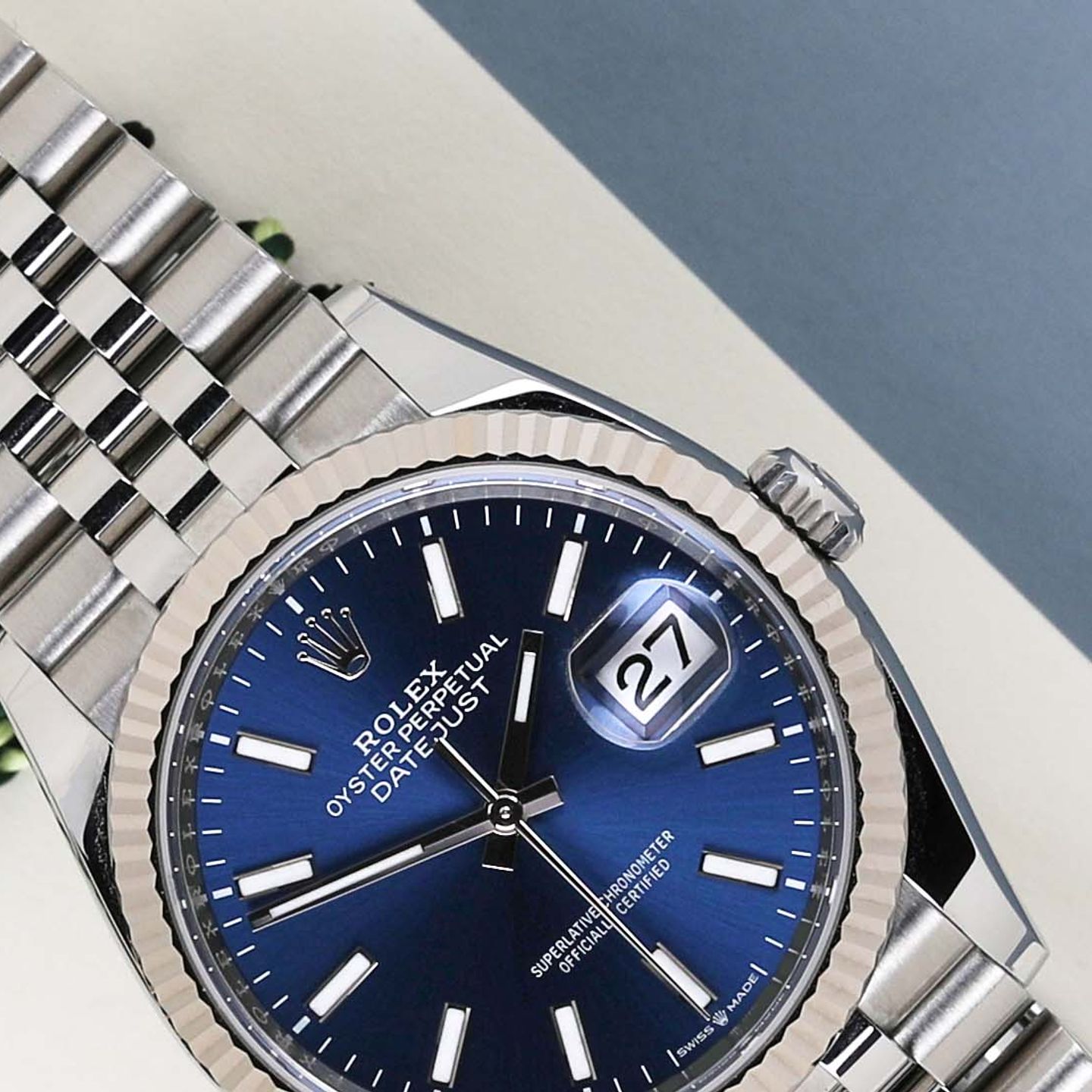 Rolex Datejust 36 126234 (2024) - Blauw wijzerplaat 36mm Staal (3/8)