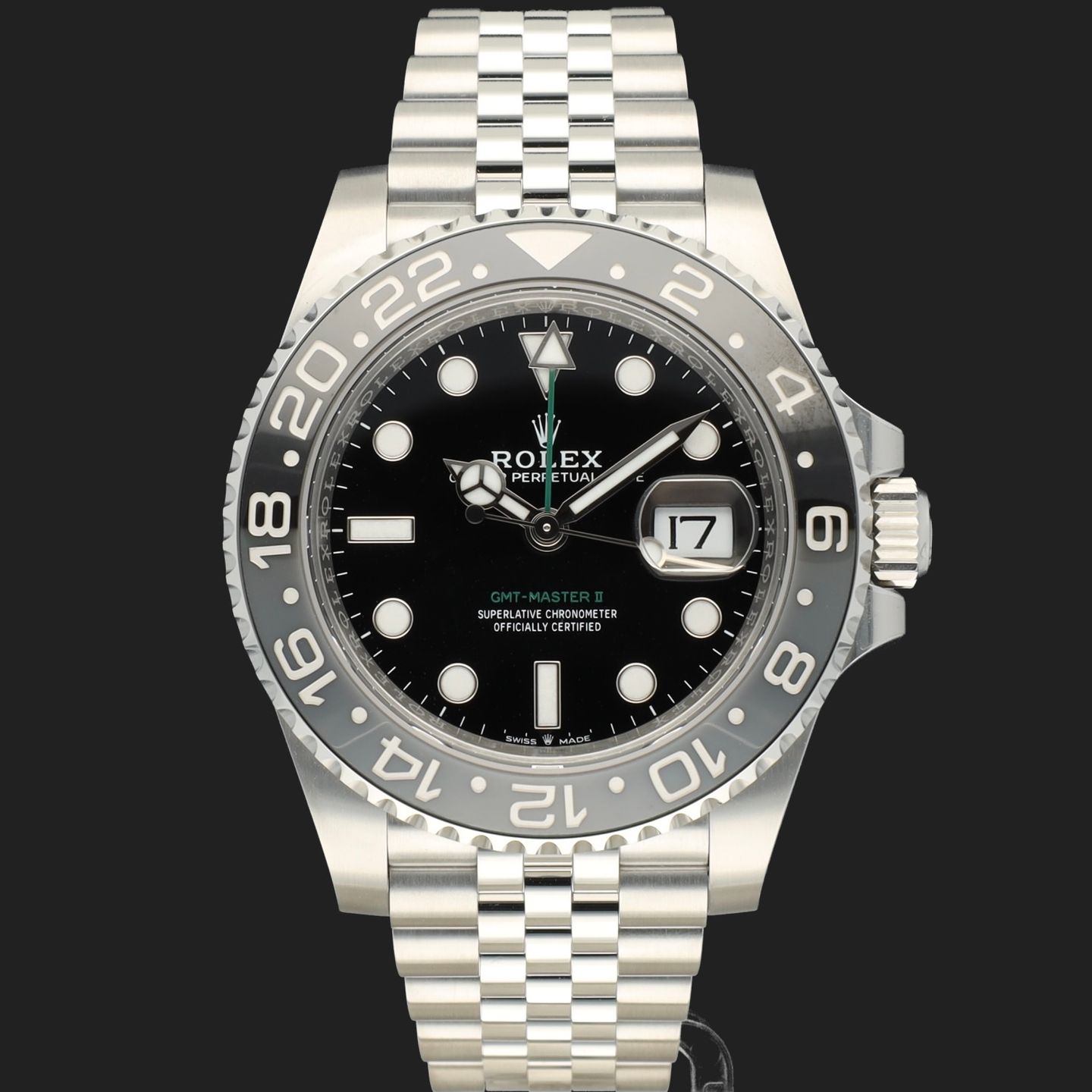 Rolex GMT-Master II 126710GRNR (2024) - Zwart wijzerplaat 40mm Staal (2/8)