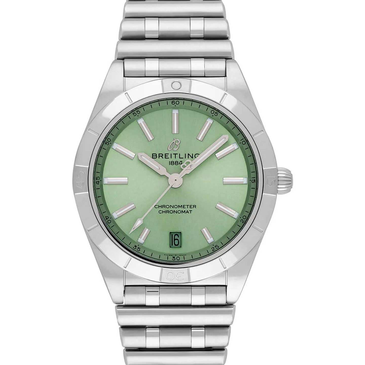 Breitling Chronomat 36 A10380101L1A1 (2023) - Green dial 36 mm Steel case (2/2)