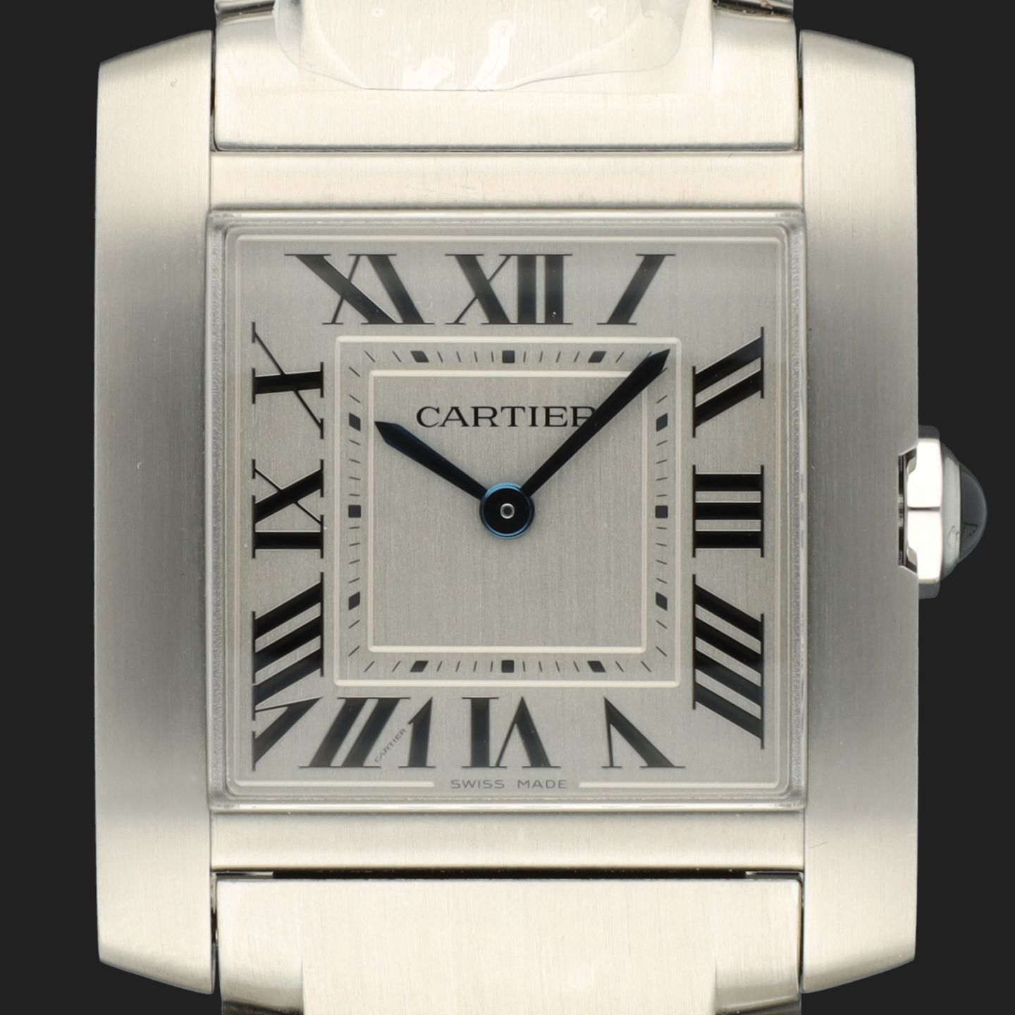 Cartier Tank Française WSTA0074 (2023) - Zilver wijzerplaat 32mm Staal (2/8)