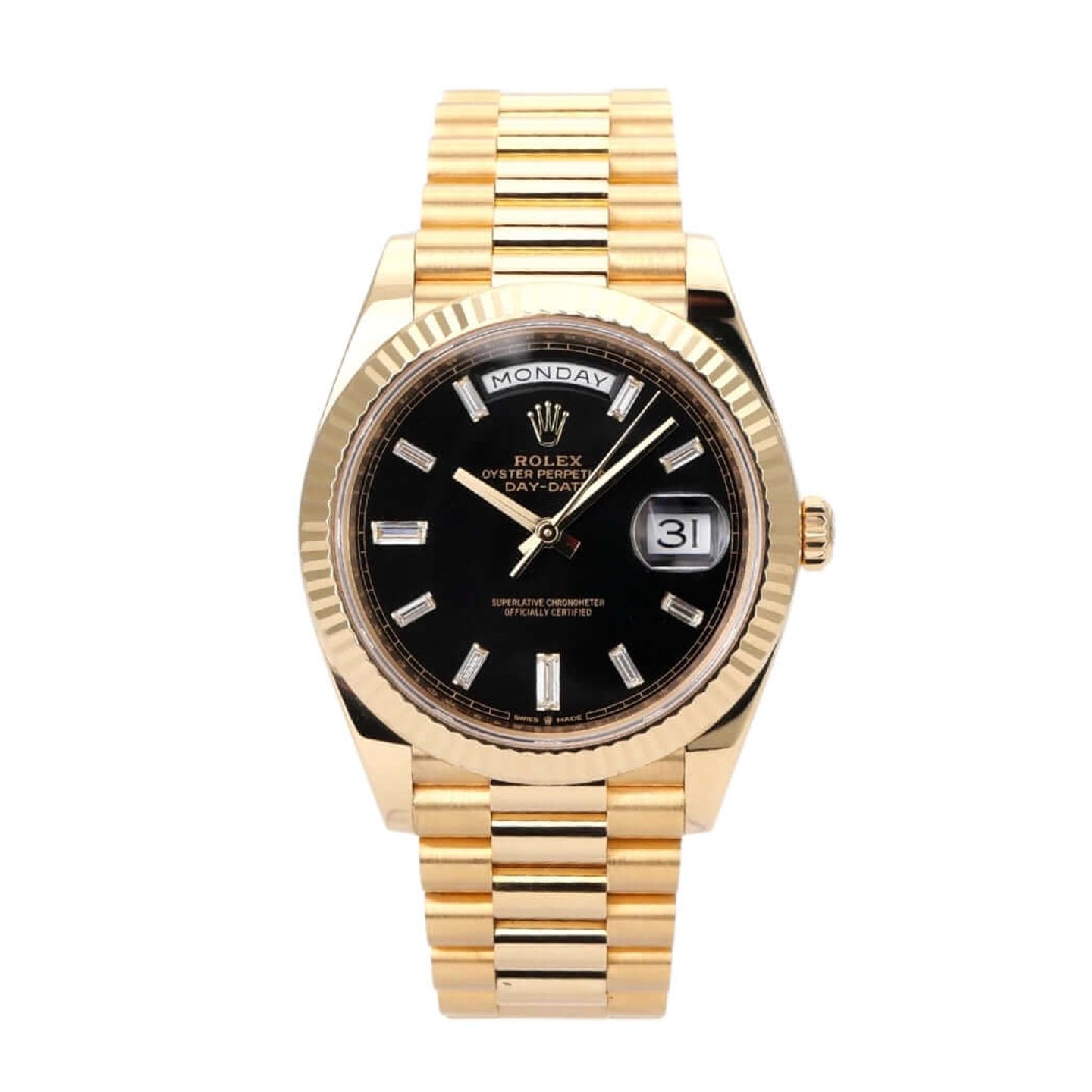 Rolex Day-Date 40 228238 (2019) - Black dial 40 mm Yellow Gold case (2/8)